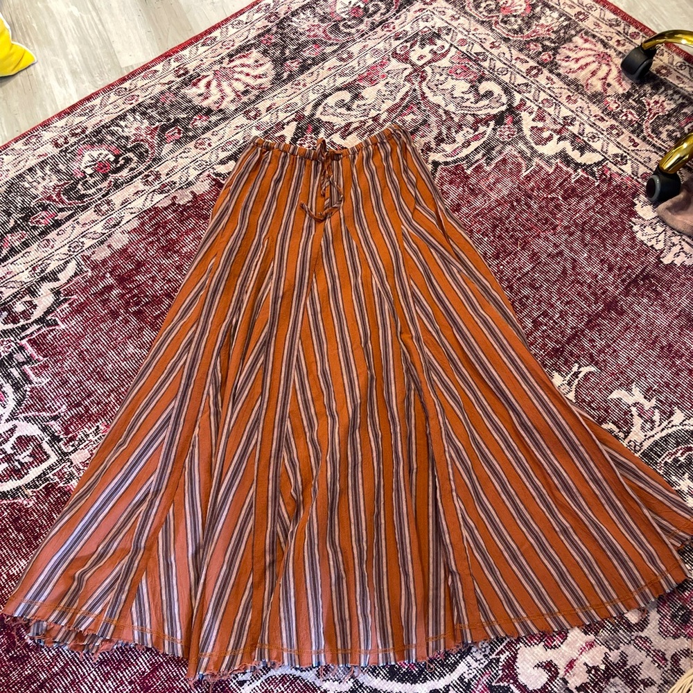 Boho long flowing skirt